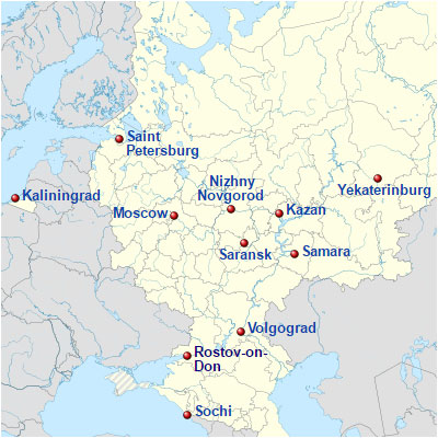 2018 Russia World Cup venues