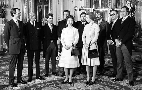 Princess Anne's rescuers meeting the Queen after kidnap attempt